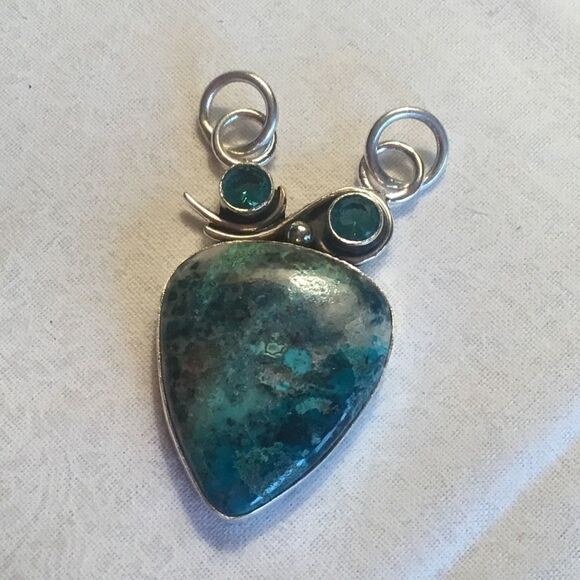 NWOT. Sterling Silver Azurite Pendant - Picture 8 of 9